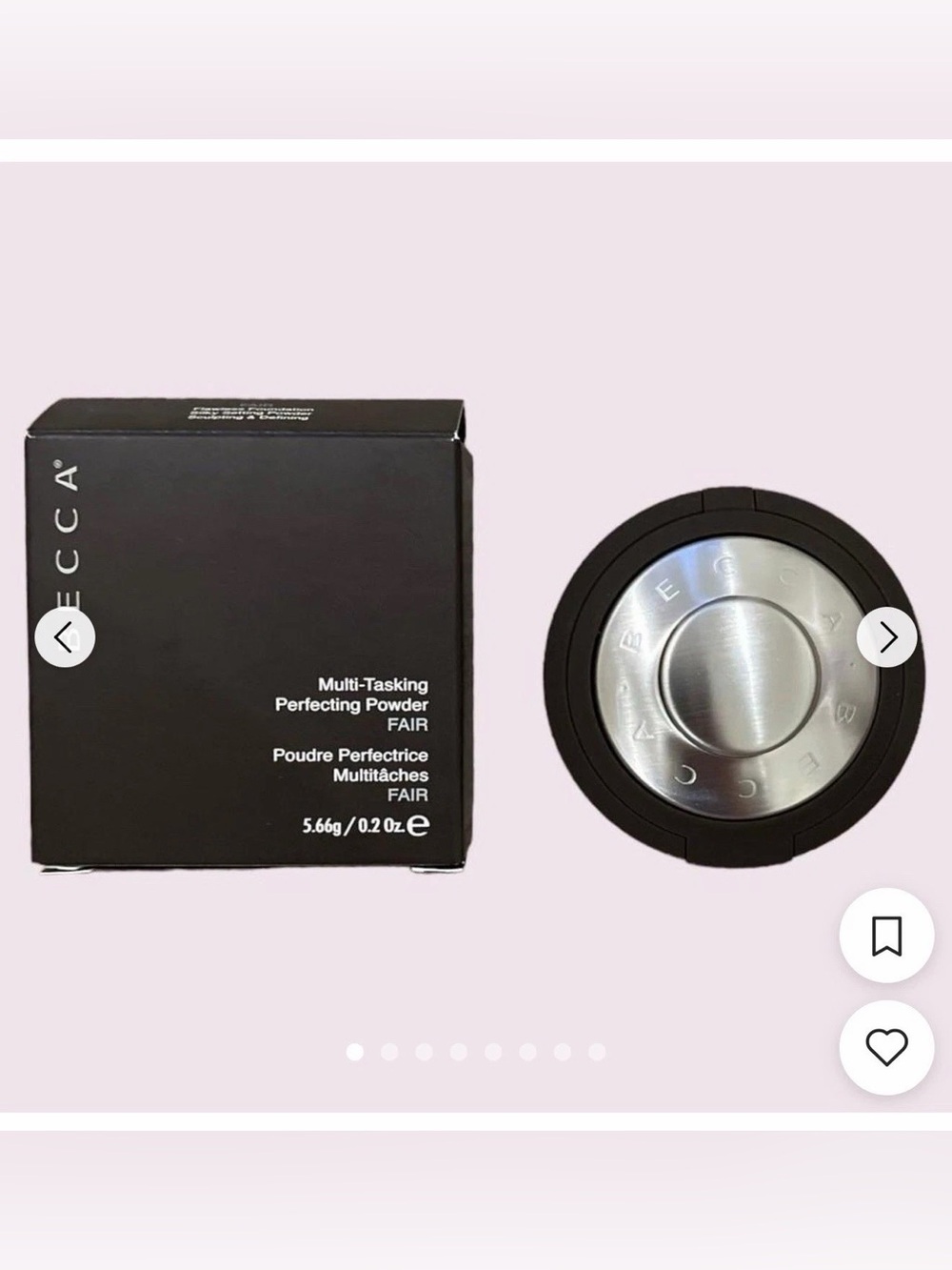 New Becca Flawless Foundation Multi Tasking Perfecting Powder -Fair .2oz